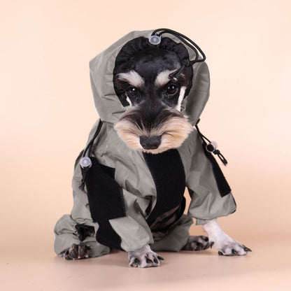 The New Pet Reflective All-inclusive Four-legged Large Dog Raincoat