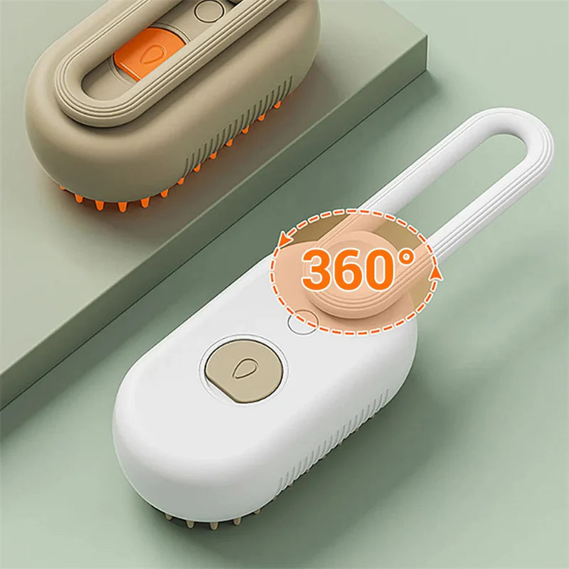 3-in-1 electric pet grooming brush