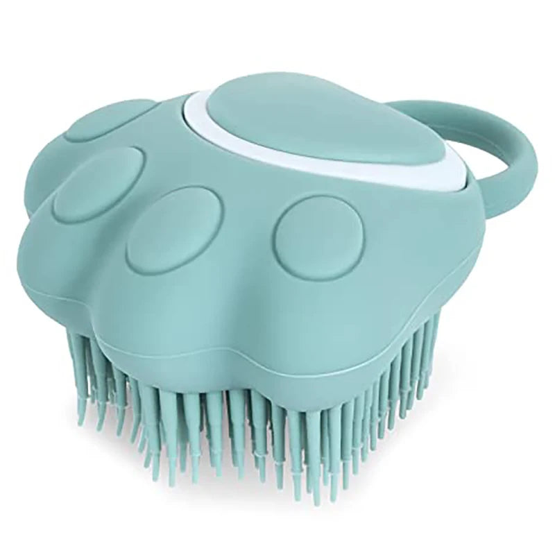 silicone pet bath brush