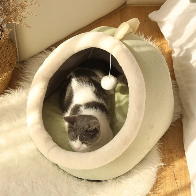 cozy cat sleeping bed