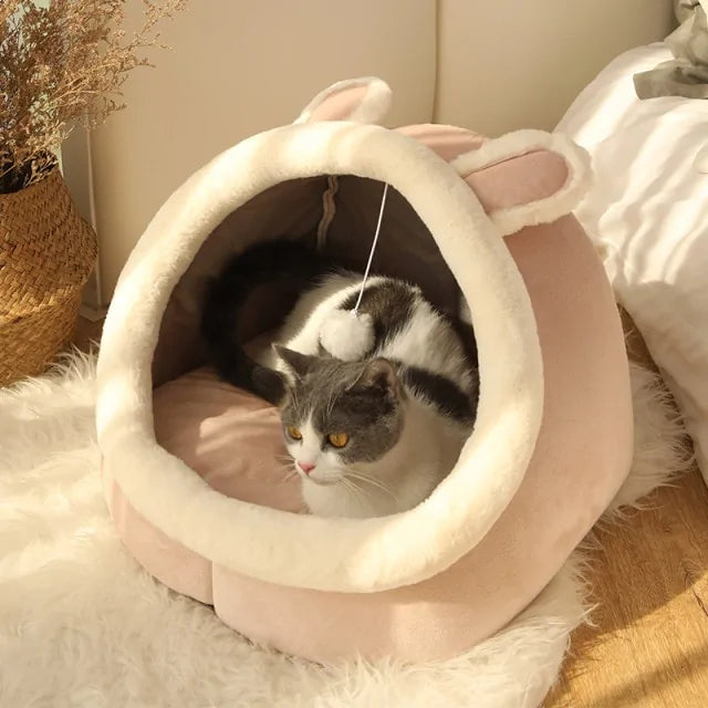 cozy cat sleeping bed