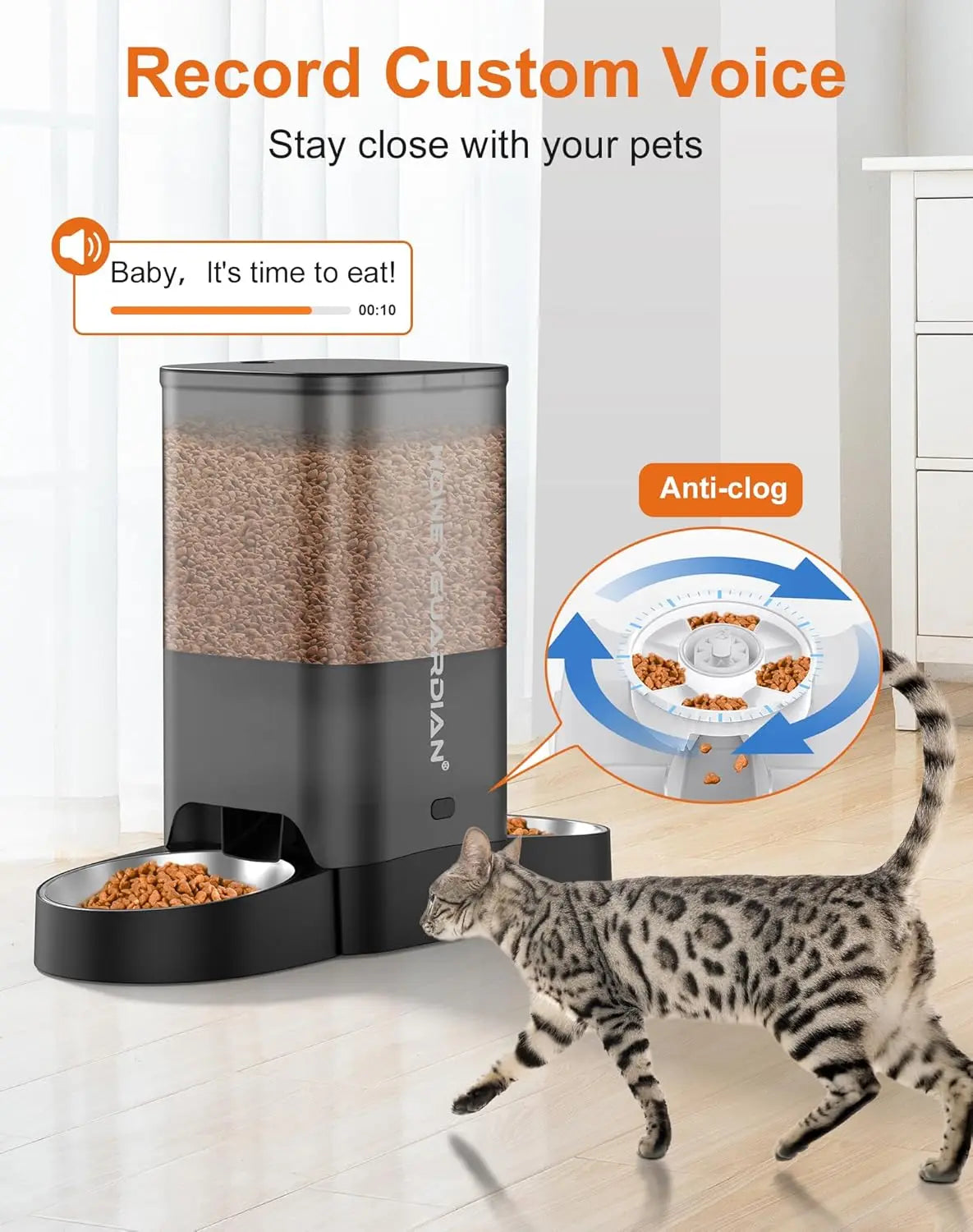 5l automatic wifi cat feeder