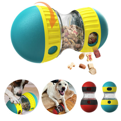 Interactive Food Dispensing Dog Toy – Tumbler Puzzle for Slow Feeding & Stomach Protection