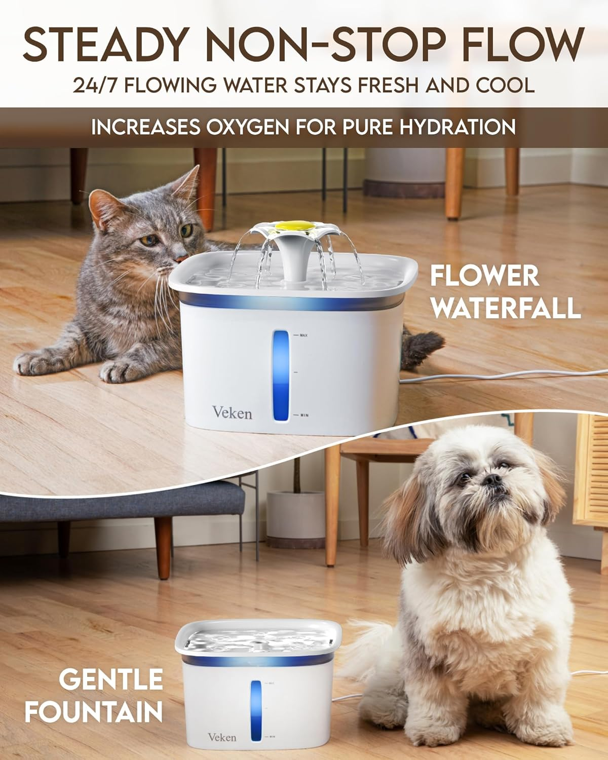 automatic pet water fountain