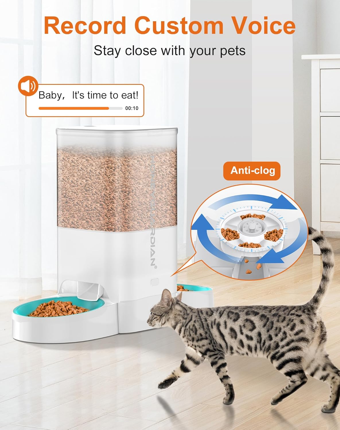 5l automatic wifi cat feeder