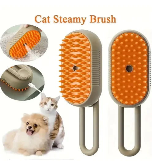 3-in-1 electric pet grooming brush