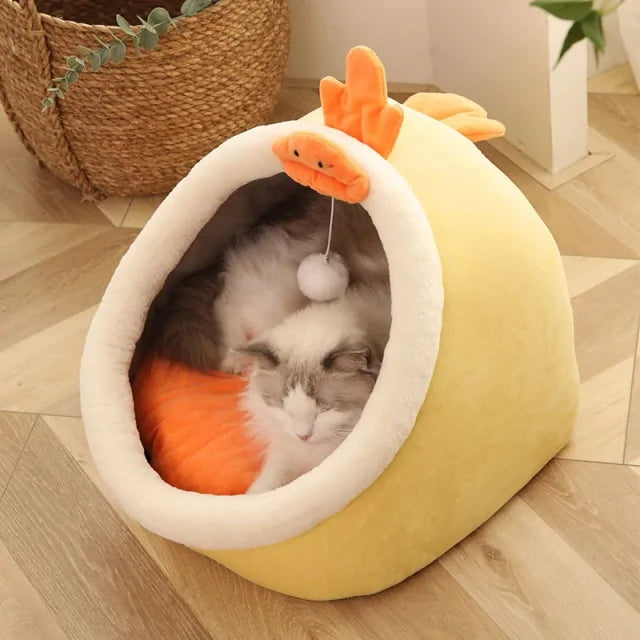 cozy cat sleeping bed