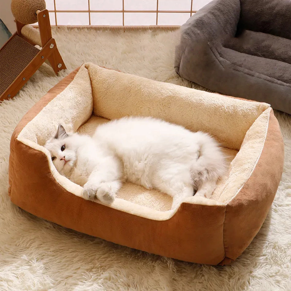 cozy cat bed – warm cushion for kittens & pets | comfortable accessories for pets