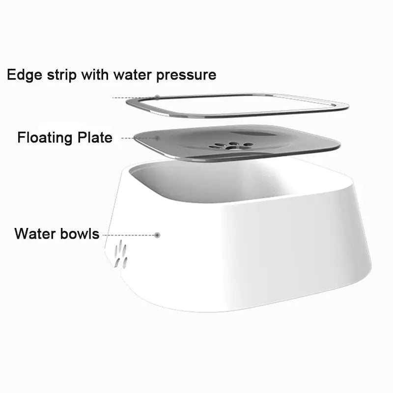 anti-spill pet water bowl