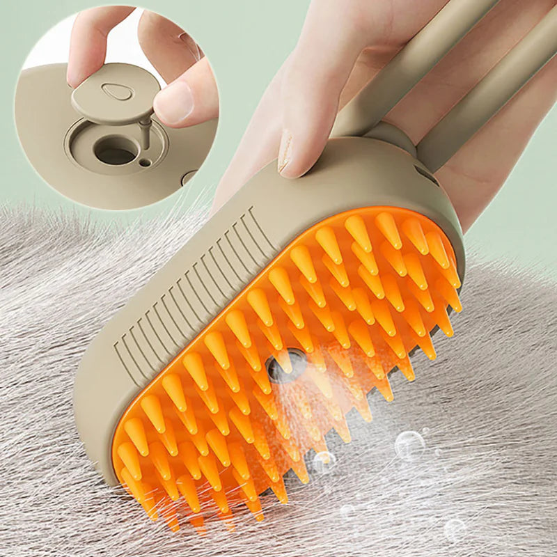 3-in-1 electric pet grooming brush